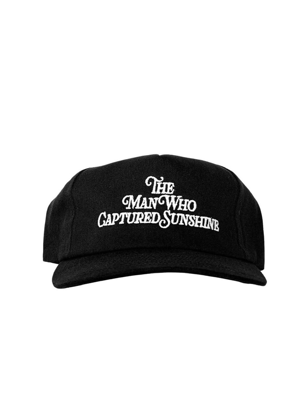 ‘The Man Who Captured Sunshine’ Black Embroidered SnapBack Cap